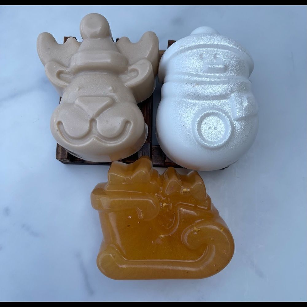 Christmas Cheer 🎄 soap bars- Natural handmade Shea butter and glycerin soap